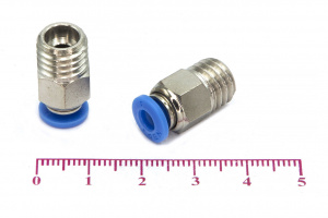 Пневмофитинг цанговый прямой с наружной резьбой PC 4-М10х1.5