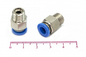 Пневмофитинг цанговый прямой с наружной резьбой PC 6-М10х1.5