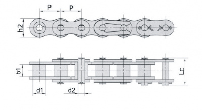 Замок 12B-1 (звено соединительное)