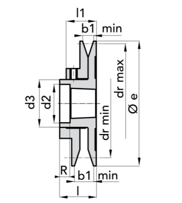 PRB-108-1 TB1215 Шкив