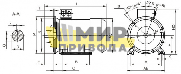 АИС 63C 2 B5/B35 (IM 2081) (0,37/3000) Электродвигатель