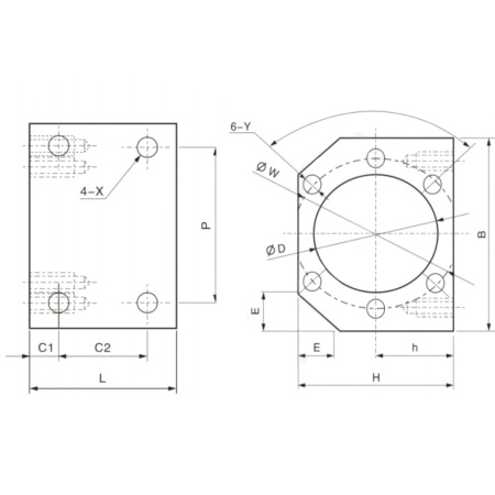 Держатель гайки DSG 32H 50